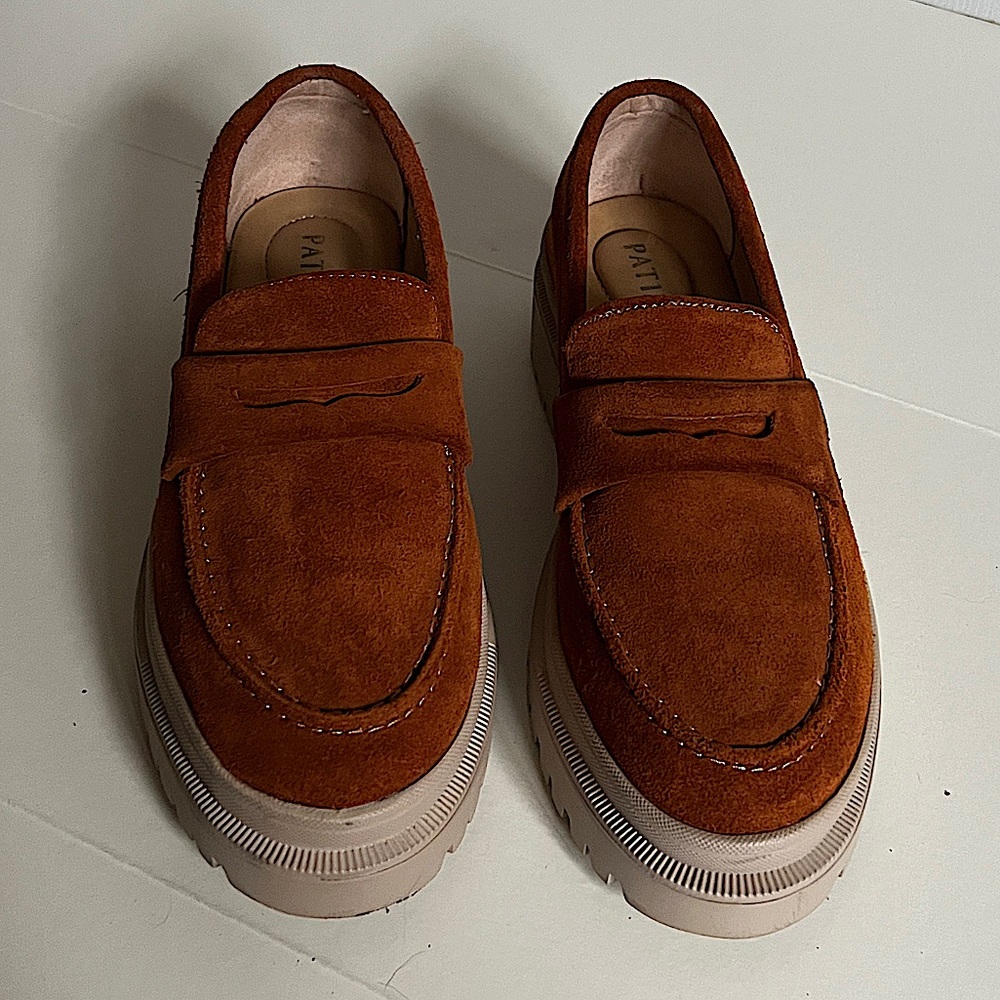 Portland Leather Patina Zoe Chunky Loafer — Fawn/8.5